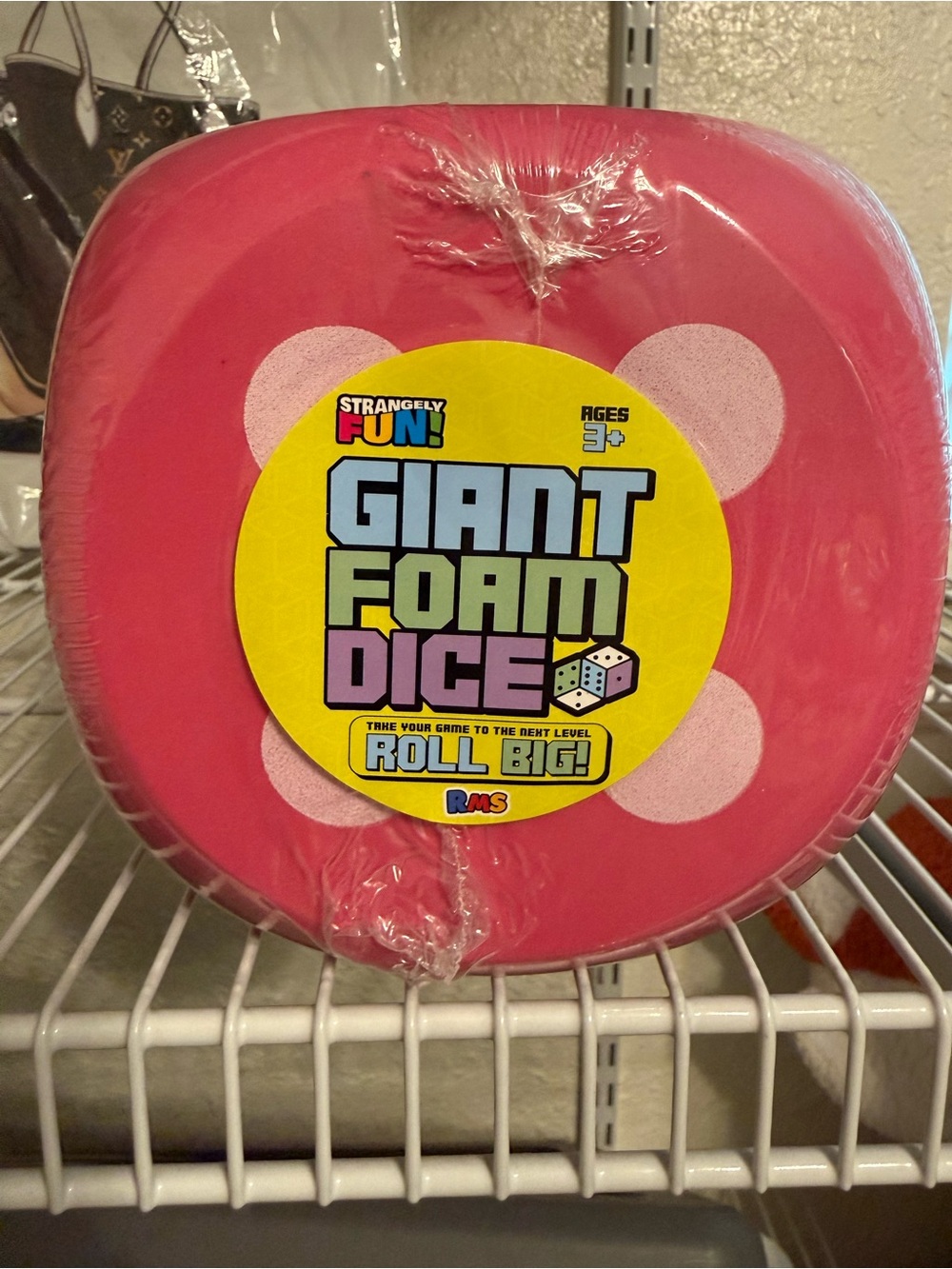 Giant Foam Pink Dice NWT